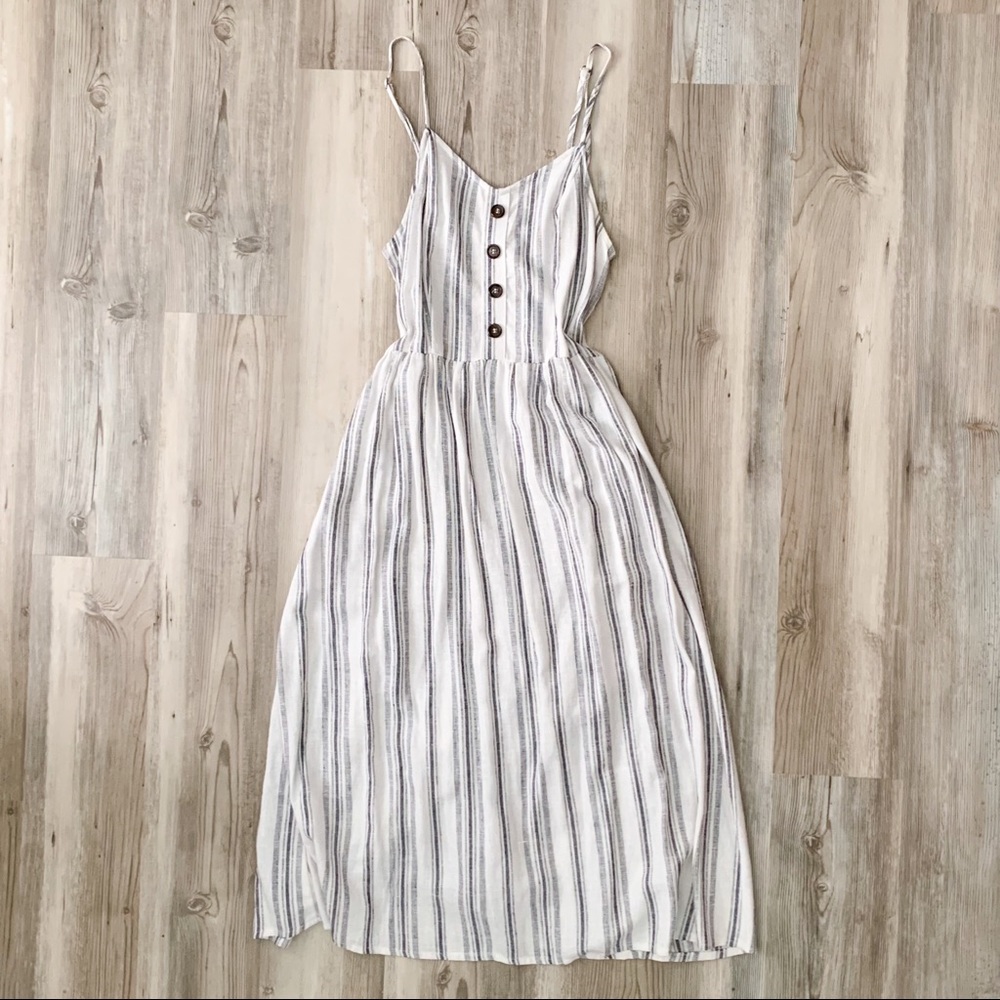 nwot white linen summer dress